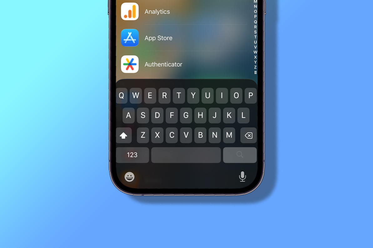 Apple iOS 26 liquid glass keyboard